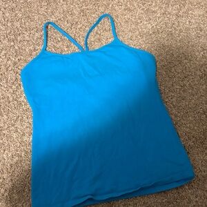 Women's Blue Lululemon Y-Strap Top
